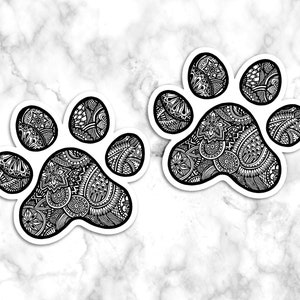 Paw Print Sticker, Cute Stickers, Water Bottle Sticker, Laptop Sticker ...