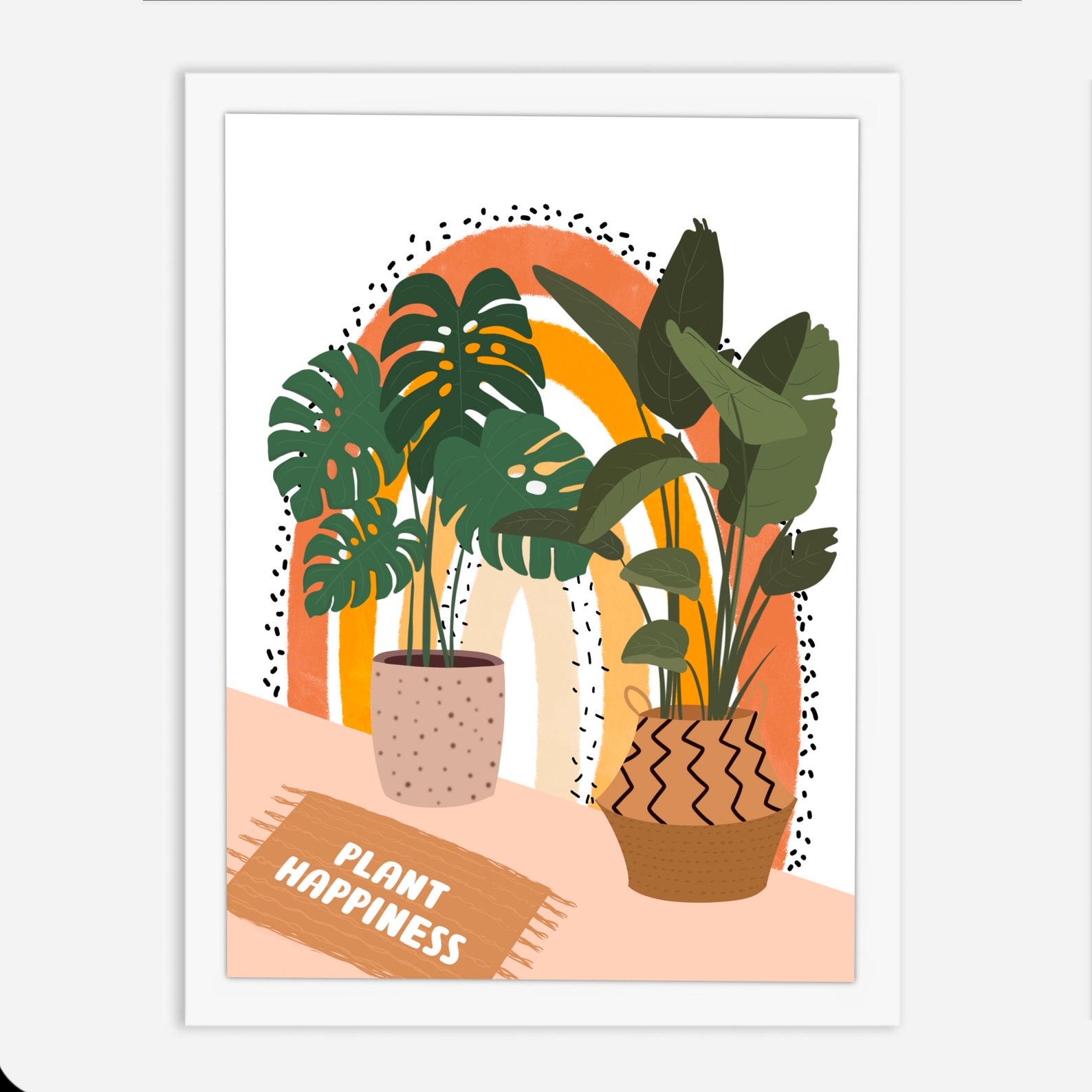 Plant Happiness Print Plant Loves Print Plant Print Etsy