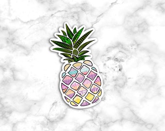 Pineapple Stickers, Laptop Sticker, Friend gift, Vinyl Stickers for Hydroflask, Vinyl Stickers for Laptop