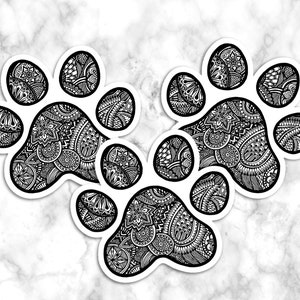 Paw Print Sticker, Cute Stickers, Water Bottle Sticker, Laptop Sticker ...