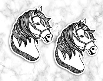 Horse Decal, Laptop Sticker, Car Stickers, Horse Gift, Friends Sticker, Horse Vinyl Sticker