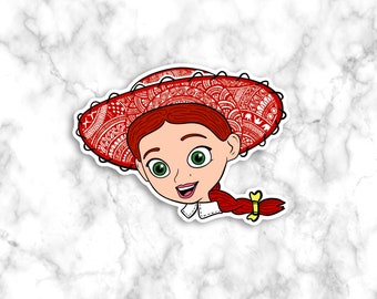 Jessie Sticker, Toy Story Sticker, Toy story Jessie Sticker, Cartoon Character Sticker, laptop Sticker, phone sticker, kids Sticker