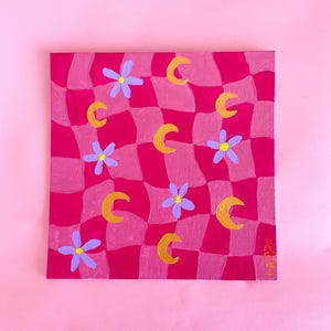 Pintura acrílica sobre tela, obra original, modelo único, para decoração de parede