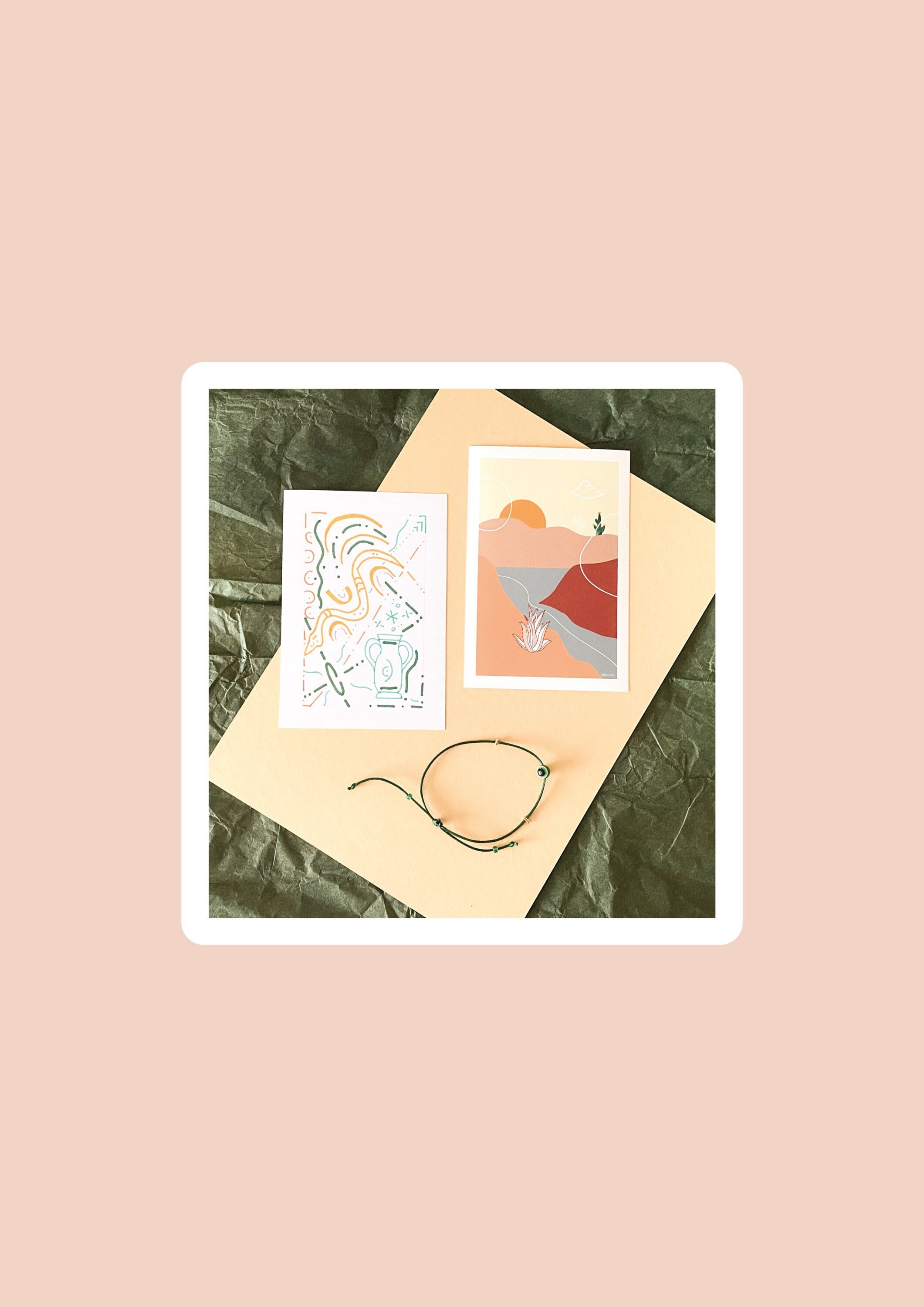 Box Ephémère, Illustrations et Bracelet , à Offrir