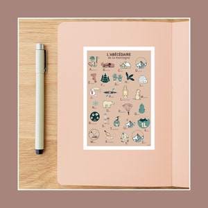 Mountain ABC postcard, 10x15cm postcard illustration for wall decoration