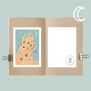 Carte postale Au cœur de la Bretagne, Illustration 10x15cm pour décoration murale image 2
