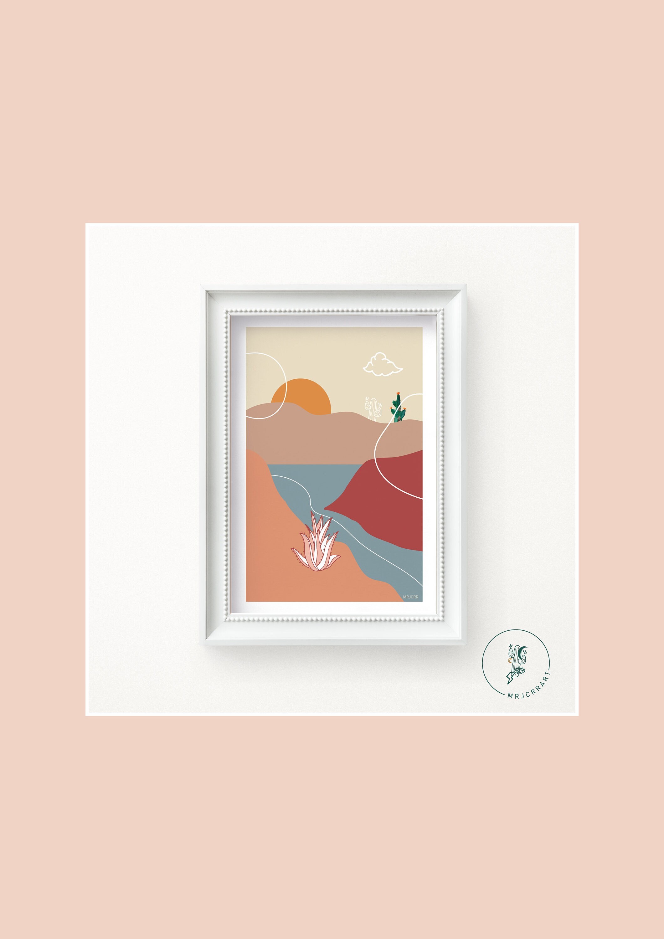 Illustration Otherside, Carte Postale Graphisme Pour Décoration Murale