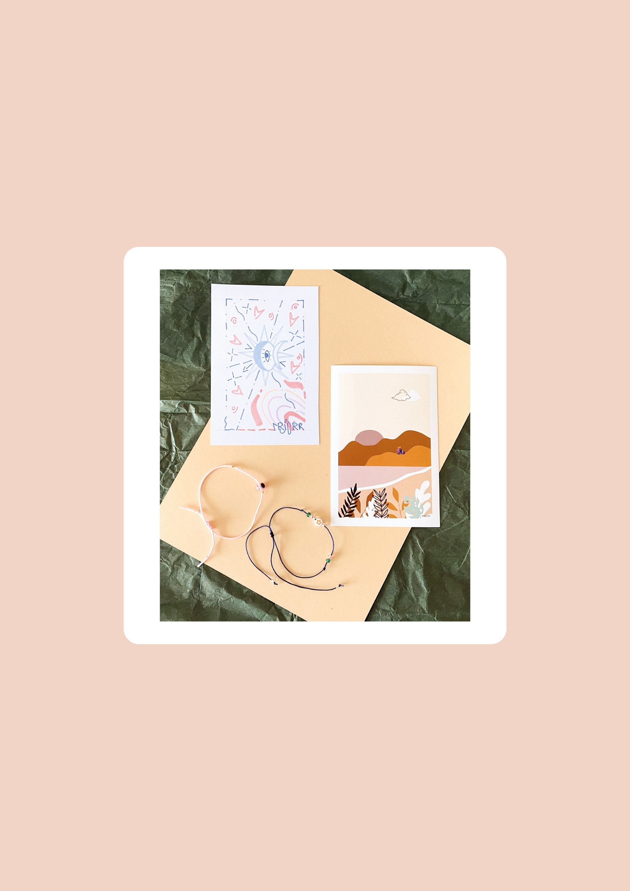 Box Ephémère, Illustration et Bracelet , à Offrir