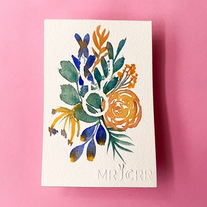 Aquarelle Taureau, signe astrologique, peinture originale pour décoration murale