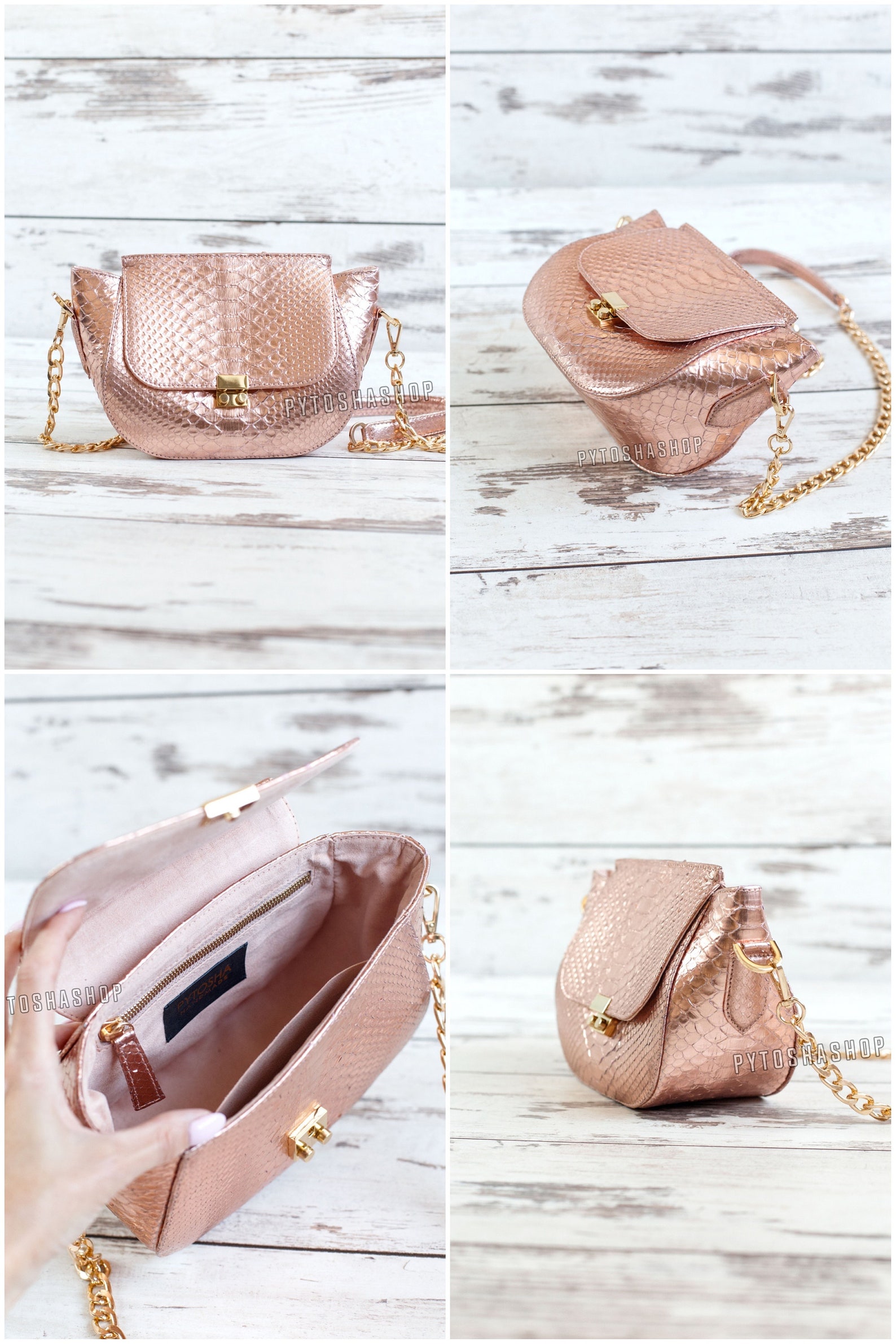 Genuine Python Bag . Medium Crossbody Purse . Snake skin Etsy