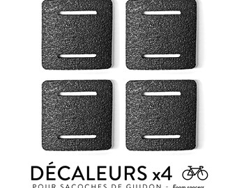 Décaleurs/entretoises en mousse pour sacoches de guidon ou selle de vélo x4