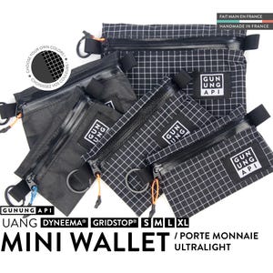 GRIDSTOP® or DYNEEMA® UltraLight & Minimalist UANG Wallet/Key Holder