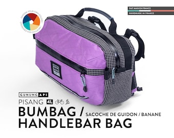 PISANG L water-resistant and multi-use design handlebar bag for cycling and walking