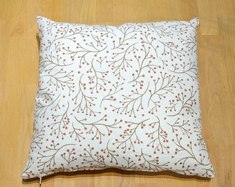 Handmade cushion cover patterned, decorative cushion, 40cmx40cm, 100% cotton, filling available separately