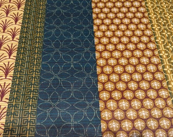 French oilcloth, coated cotton, acrylic coated, 175 cm wide, colors blue, brown and yellow, washable at 30 degrees