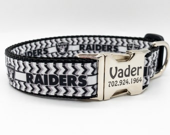 Las Vegas Raiders, Slip Over Collar Dog Bandana, Las Vegas Raiders Print  (collar not included)