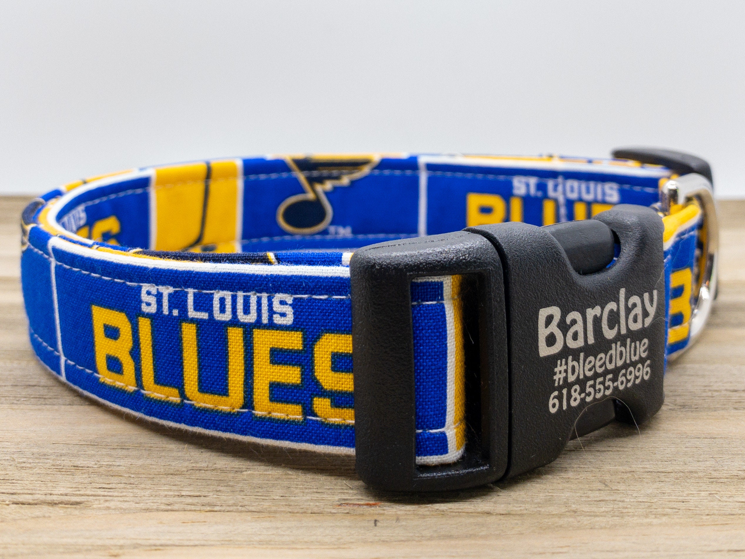 PINK St. Louis Blues Ice Hockey Designer Dog or Cat Collar – Custom Design  Dog Collars