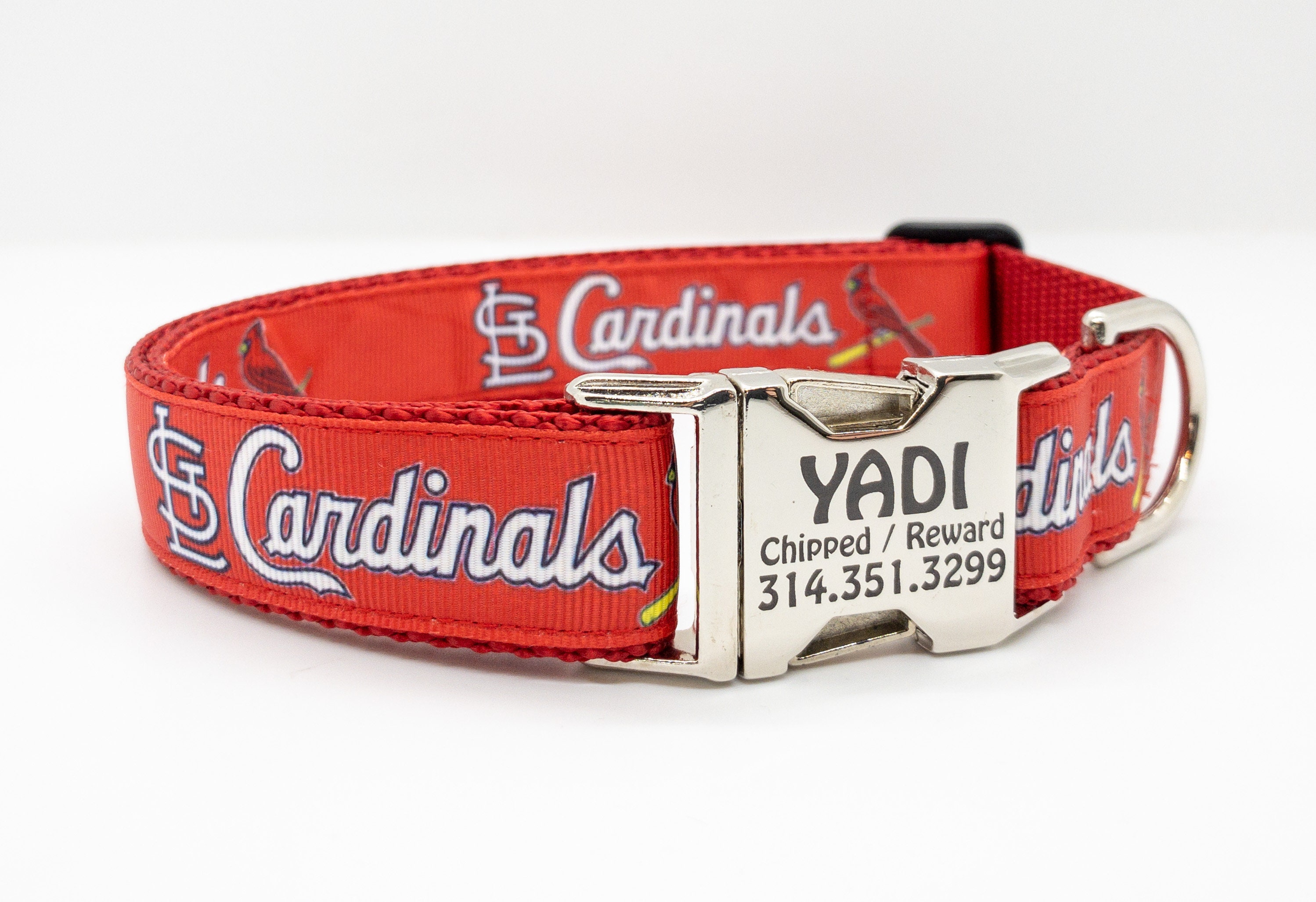 Quick-Tag St. Louis Cardinals MLB Personalized Engraved Pet ID Tag