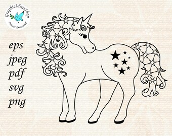 Download Unicorn Logo Svg Etsy 3D SVG Files Ideas | SVG, Paper Crafts, SVG File