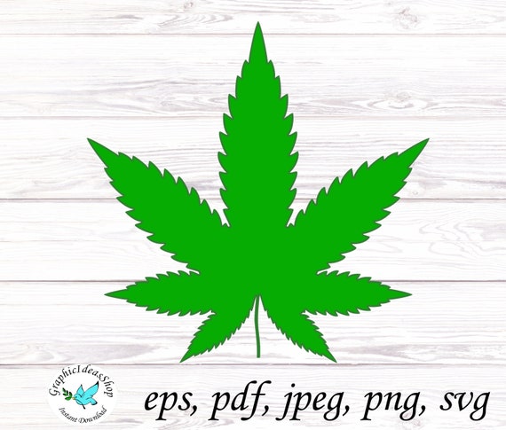 Download Cannabis Leaf Svg Marijuana Svg Clipart Cannabis Leaf Paper Etsy