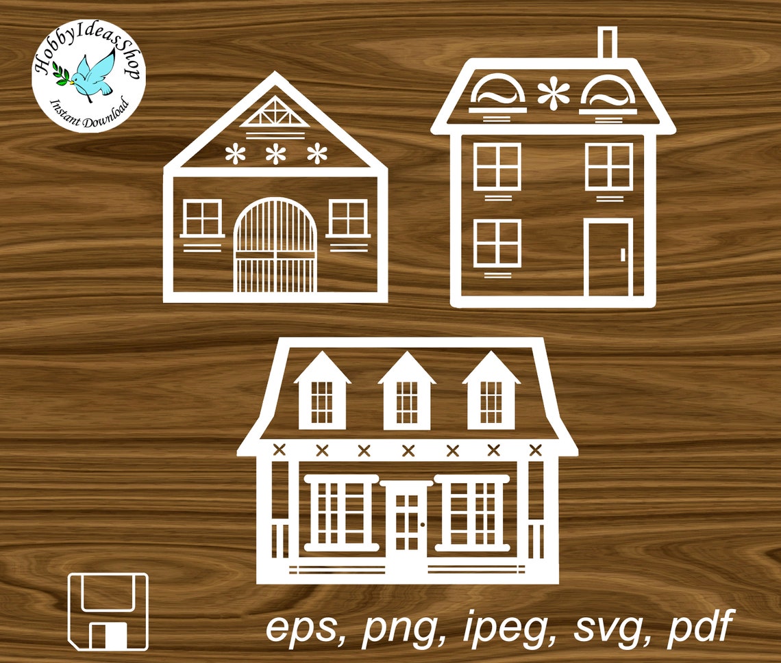 House SVG Clipart House svg PNG File for Printing House | Etsy