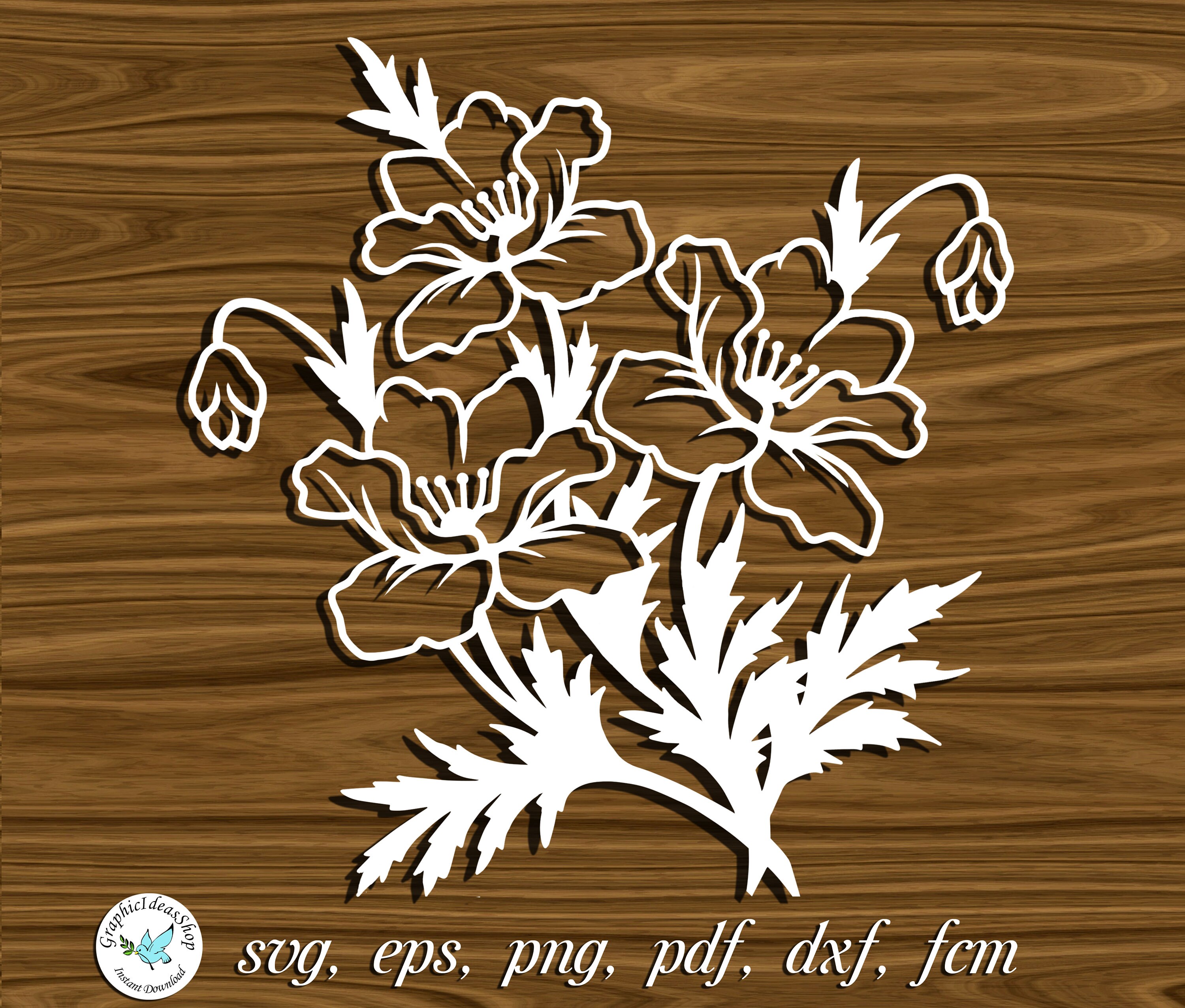 Free Free 205 Poppy Flower Svg Cutting File SVG PNG EPS DXF File