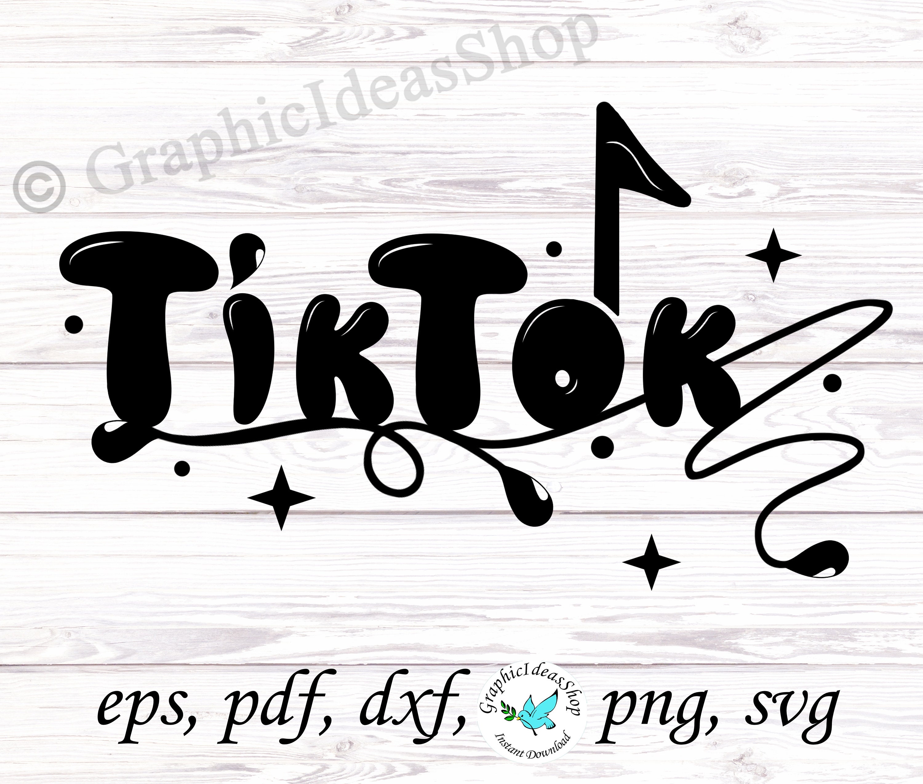 Tiktok SVG Tiktok Cricut Cut Files Funny Tiktok svg Tiktok Etsy