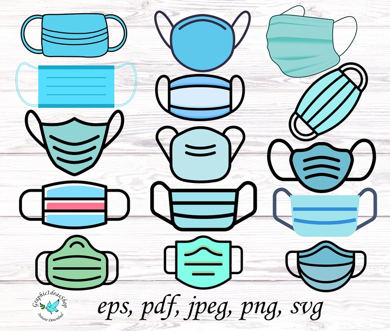 Download Medical Mask Svg Face Mask Clipart Cut Files Quarantine Mask Svg Face Surgical Mask Svg Bundle Face Surgical Mask Svg Cutting Files Stencils Craft Supplies Tools Leadcampus Org