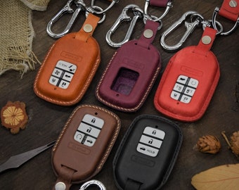 Key Fob Cover Holder fit for  Odyssey, Clarity, Accord, Civic CR-V, Crv, Pilot EX EX-L, Passport, Insight Hybrid Personalized keychain