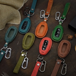 Key Fob Cover for Elantra GT, Kona, Santa Fe, Palisade, Venue, Palisade, Veloster, Initials embossing