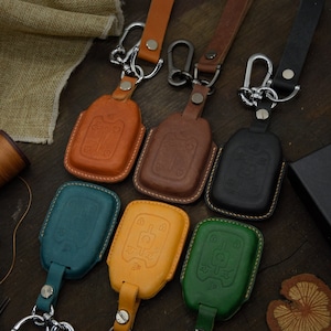 Leather Key fob Cover (Option of 5/6 buttons) for Acadii, Sierra, Terrain, YYukon, Silveradoo, Suburba, Tahoee
