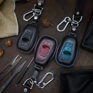Key Fob Cover for 4 Buttons Smart Remote Key Fob, Outback, Legacy, Forester, Sti, XV, Crosstrek, Impreza, BRZ, WRX, Italian Leather