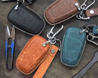 for Ford Key Fob Cover Case,Genuine Leather Key Case Cover Protector Compatible with 2018 2019 Ford Fusion F150 F250 F350 F450 F550 Edge Explorer Escape Mustang Keyless Smart Key Fob Holder. for Ford Key Fob Cover Case,Genuine Leather Key Case Cover Protector Compatible with 2018 2019 Ford Fusion F150 F250 F350 F450 F550 Edge Explorer Escape Mustang Keyless Smart Key Fob Holder.