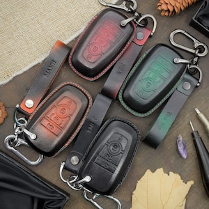 Leather Key Fob Cover for RRanger, Maverich, Superduty, Tremorr, 250, 150 RRaptor, Explorer, Expedition, TimberlineE