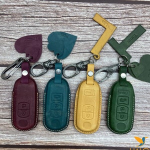 Leather Key Fob Cover for Mazda 2016 2019 4 Button, Mazda CX-5, CX-9, Mazda  3, Mazda MX-5 Miata, Mazda 6, Personalized Keychain 