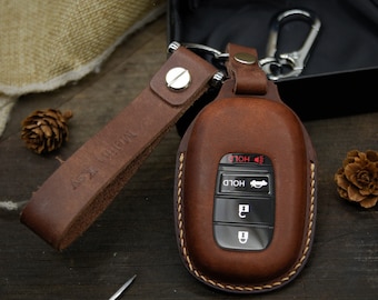 Key Fob Cover Holder fit for 2022 Accord, 2022 Civic, Personalized keychain