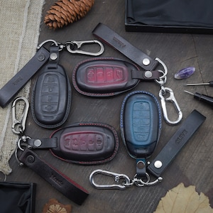 Key Fob Cover fit for Elantra GT, Kona, Santa Fe, Venue, Palisade, Veloster, Initials embossing