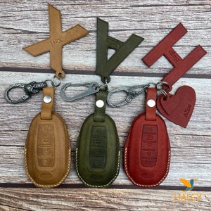 Leather Car Key Fob Cover Fit for Infinity  (2019-2022), Infinity Q50, Q60, QX50, QX55, Infinity QX60, Personalized Keychain