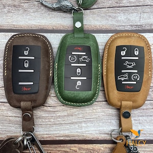 Leather Key Fob Cover For TRX Limited, Longhorn, 1500, 2500, 3500, 4500, 5500, ( 2019- 2022),  Personalized keychain