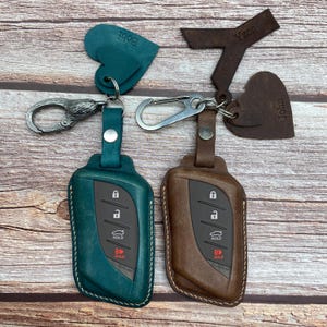 Leather Key Case for 2020-2025 RX350 Key Fob for Rx, Tx, Nx, Rz, Es, GS, GX, LX Models - Custom Fob Gift