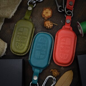 Smart Key Fob Tasche Abdeckung passend für Grand Cheroke, Compass Renegade,Charger, Challenger, Dart, Weekend, Durangoo, CaravanN
