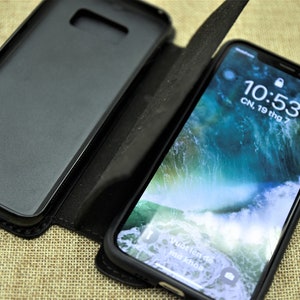 Leather iPhone Wallet / Case for two phones