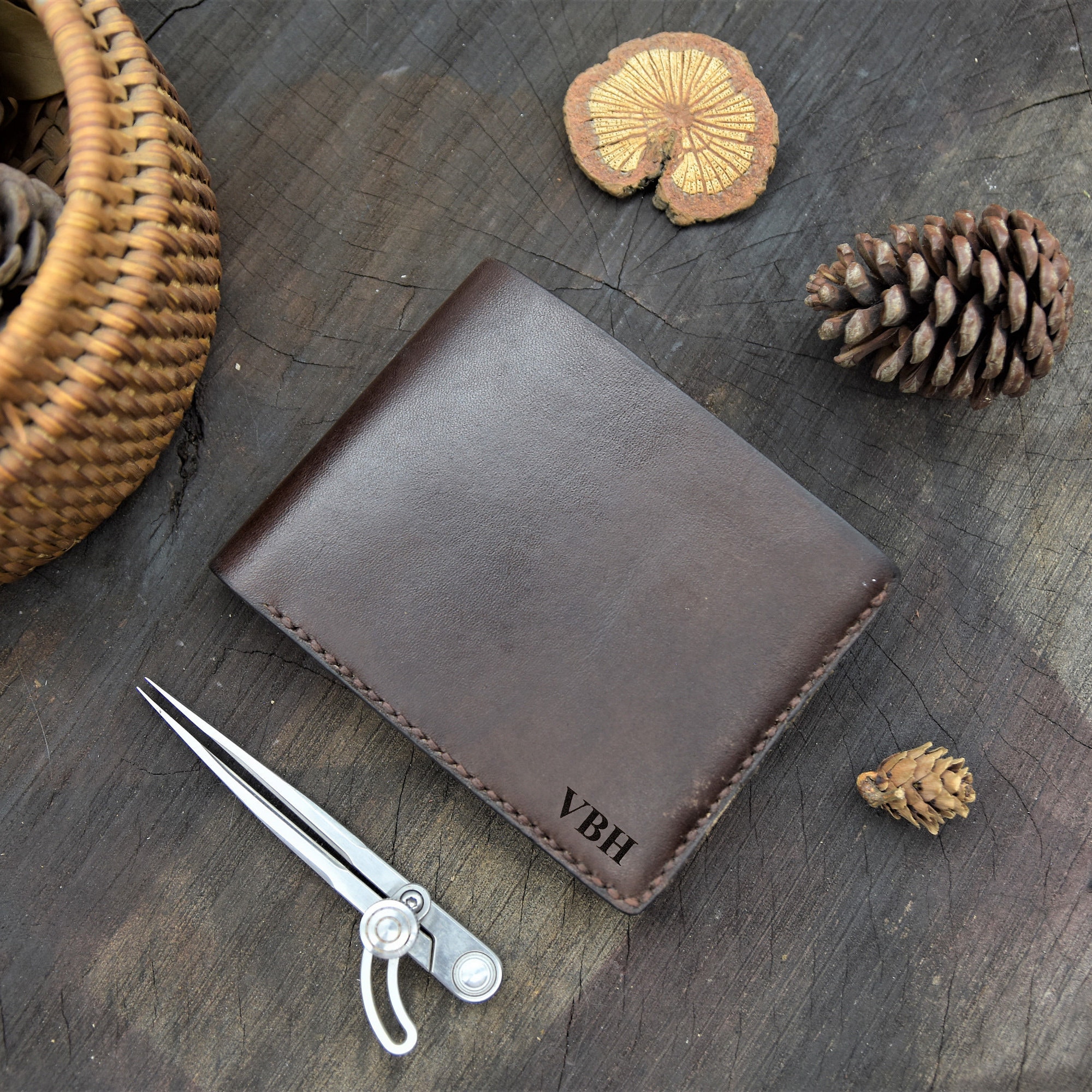 Wallet with Coin Pocket Zipper Mens coin wallet Etsy