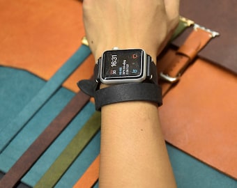 double strap iwatch band