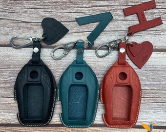Leather Key Case for 2020-2026 3 Series, 5 Series 7 Series X1 X3 X5 X7 M3 i8 - Custom Fob Gift