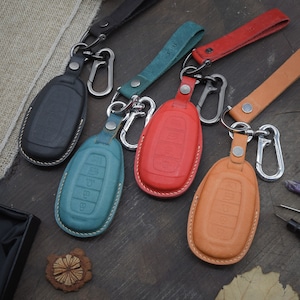 Key Fob Cover for Elantra GT, Kona, Santa Fe, Palisade, Venue, Palisade, Veloster, Initials embossing