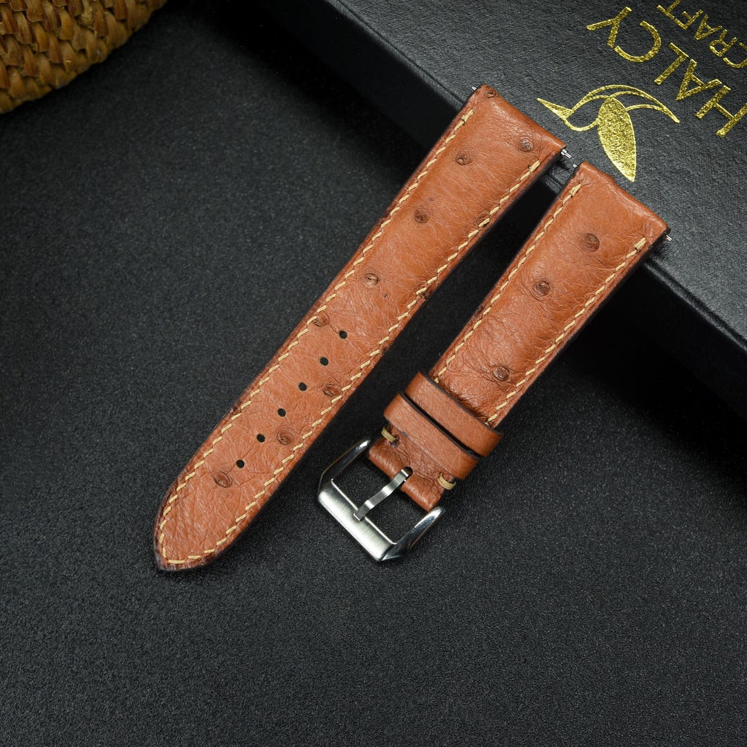 Buy Custom Ostrich Leather Watch Strap, Choice of Width, Choice