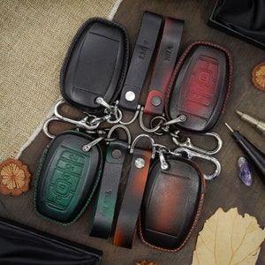 Étui porte-clés en cuir pour LincoIn Continental, MKCC, MKXX, MKZZ, Nautilus, Navigator, personnalisé en cuir pour 2017-2021