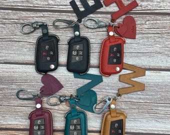 Leather Key Case for 2020-2026 Jetta, Golf GTI, Tiguan, Atlas, ID.4, Golf R - Custom Fob Gift