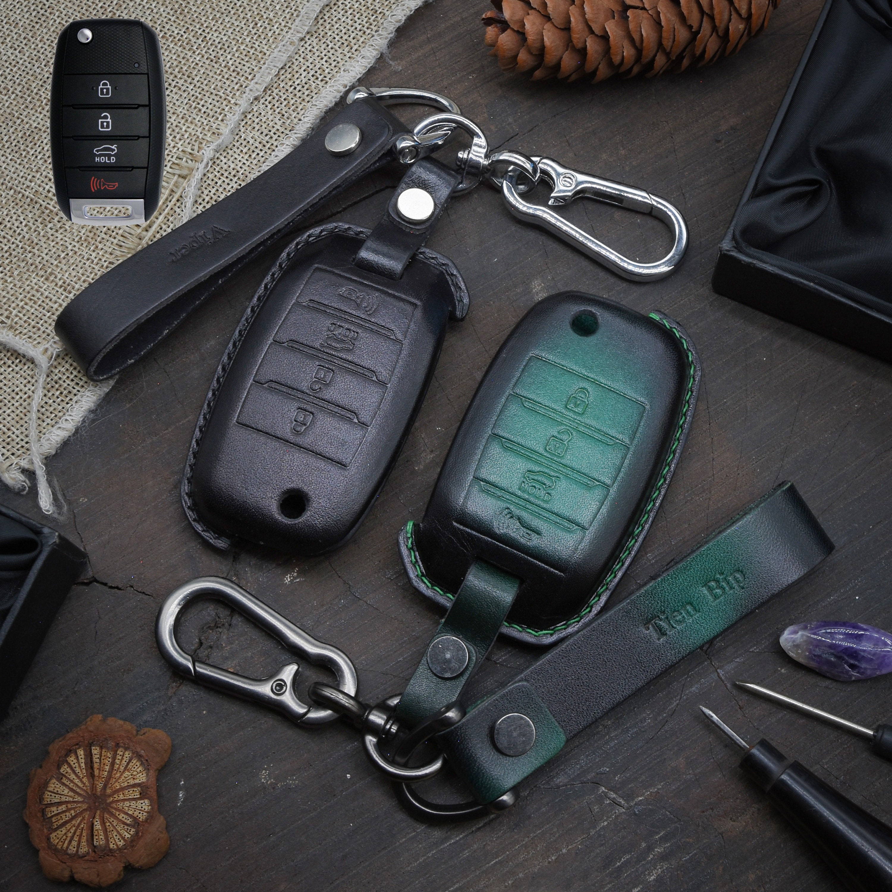 3er Set Tpu Soft Gel Autoschlüssel Case + Gewebter Schlüsselanhänger Mit  Schraubendreher Kompatibel Mit Kia Faltender 3-tasten Autoschlüssel, aktuelle Trends, günstig kaufen